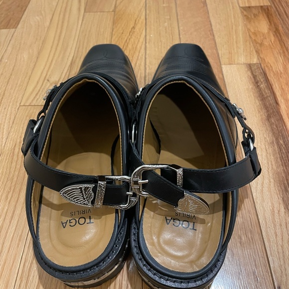 Toga Virilis Western Slingback Leather Mule - Picture 3 of 5